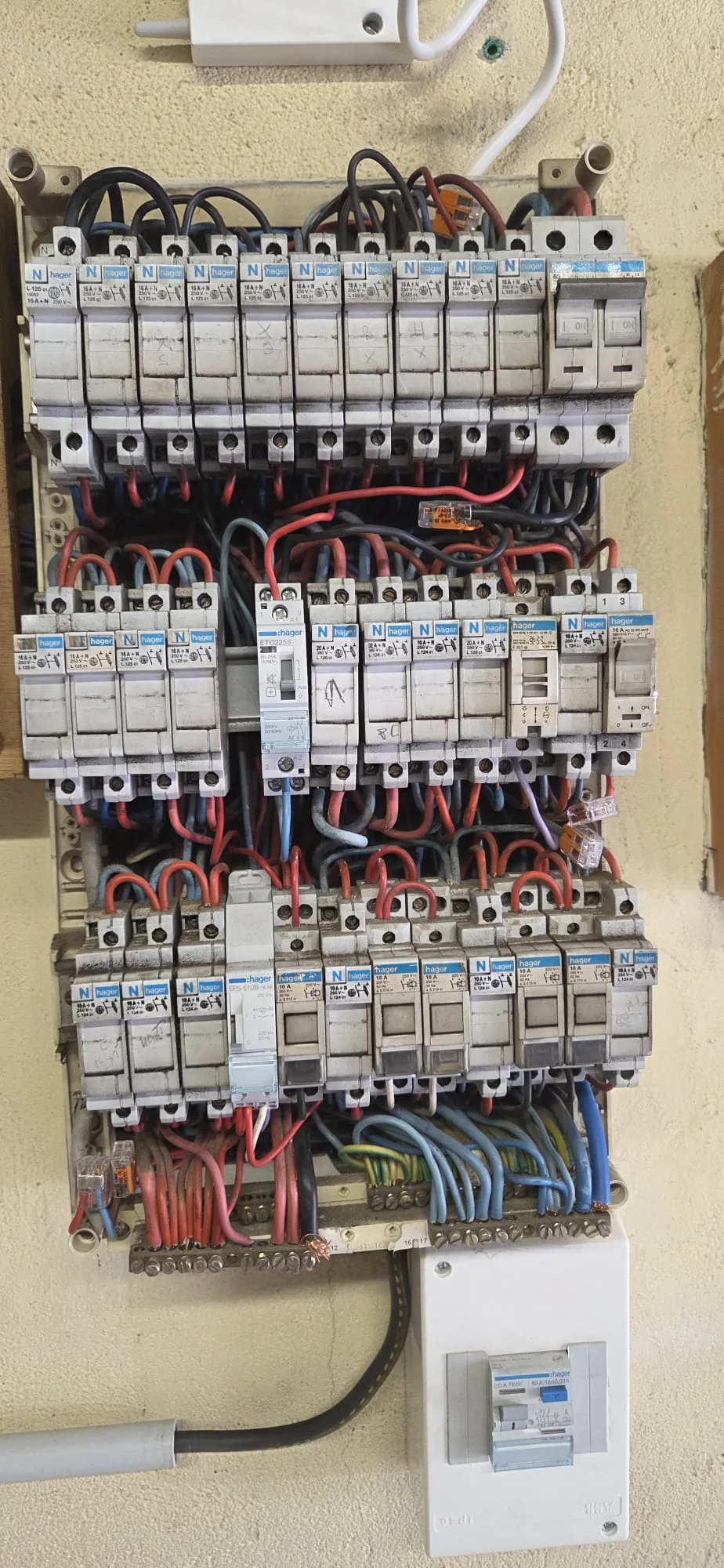 Tableau électrique complet — avant